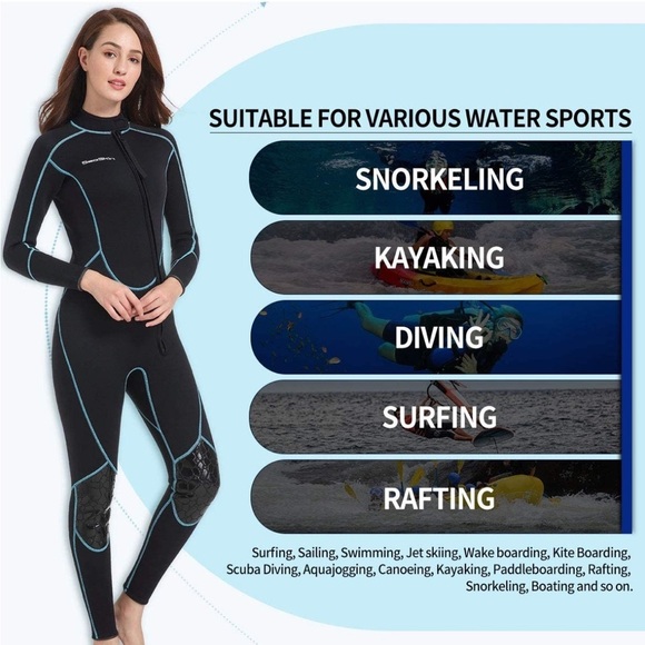 Seaskin 3mm Womens Fullsuit Wetsuit - Picture 7 of 9